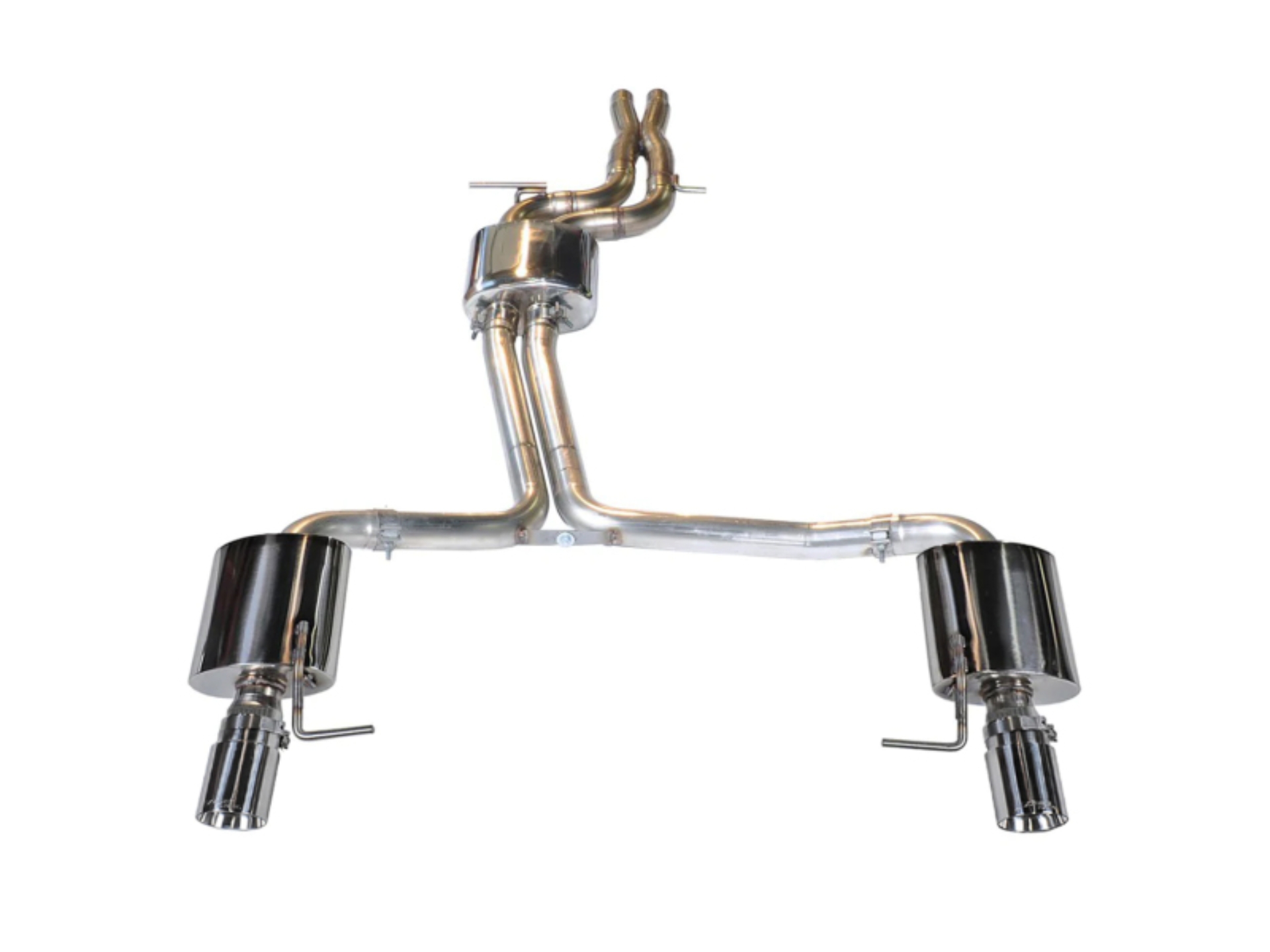Picture of AWE Tuning Audi C7 A6 3.0T Touring Edition Exhaust - Dual Outlet Chrome Silver Tips