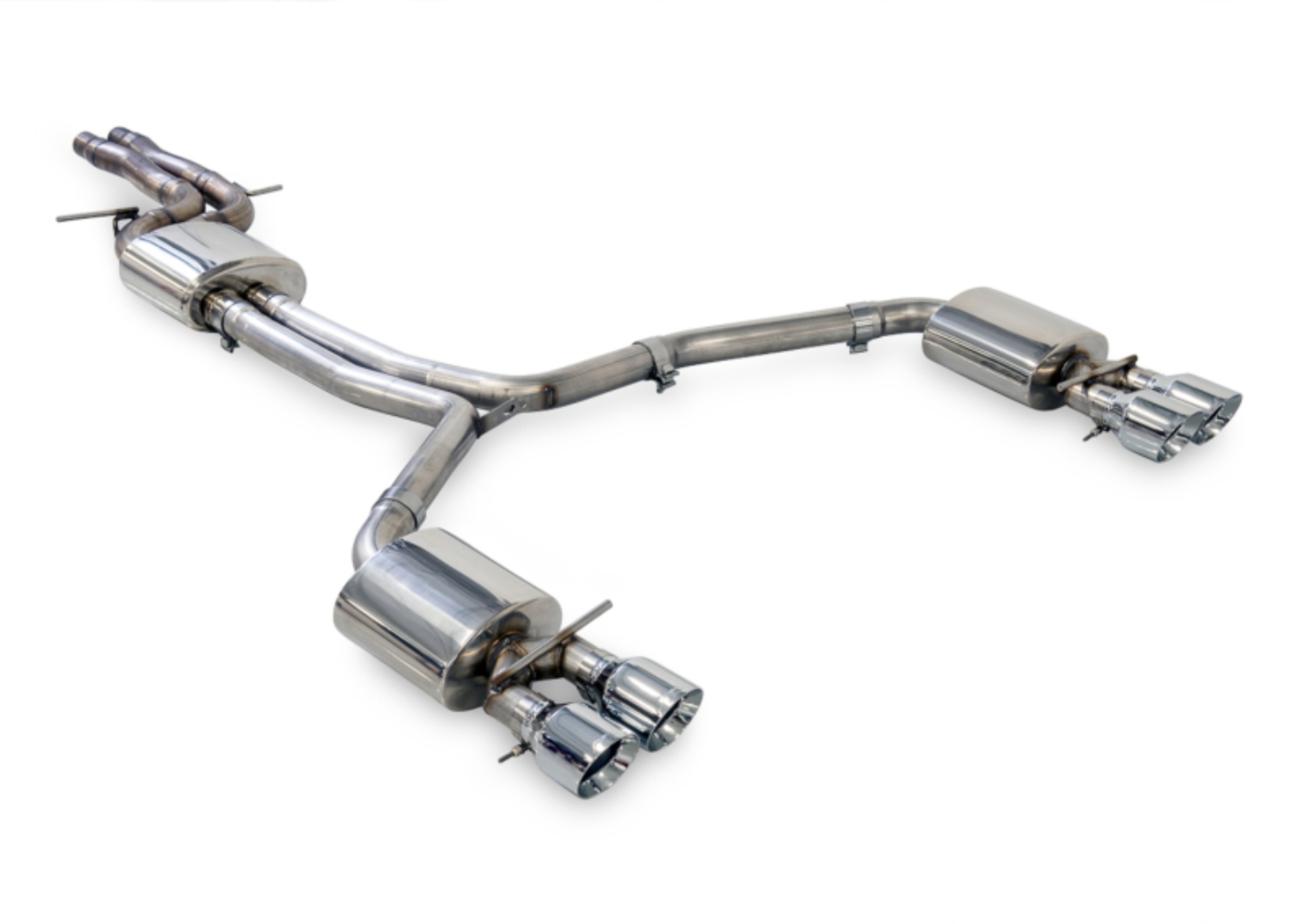 Picture of AWE Tuning Audi C7.5 A7 3.0T Touring Edition Exhaust - Quad Outlet Chrome Silver Tips