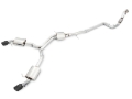 Picture of AWE Tuning Audi B9 A4 Touring Edition Exhaust Dual Outlet - Diamond Black Tips (Includes DP)