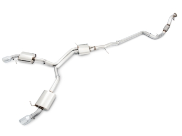 Picture of AWE Tuning Audi B9 A5 Touring Edition Exhaust Dual Outlet - Chrome Silver Tips (Includes DP)