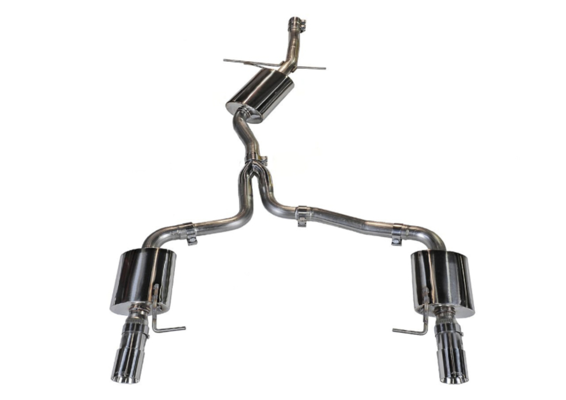 Picture of AWE Tuning Audi B8 A4 Touring Edition Exhaust - Dual Outlet Polished Silver Tips