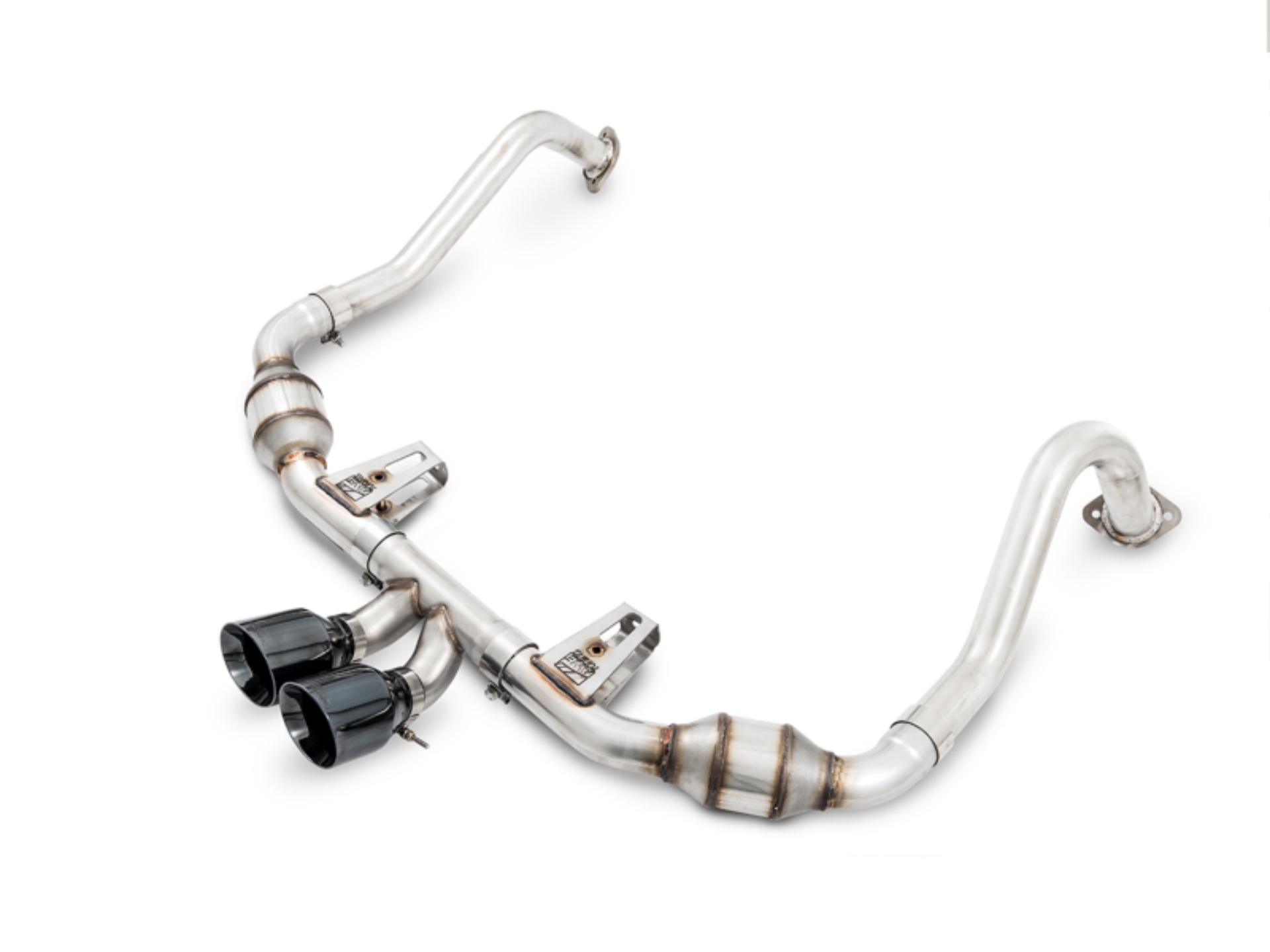 Picture of AWE Tuning Porsche 718 Boxster / Cayman Touring Edition Exhaust - Diamond Black Tips