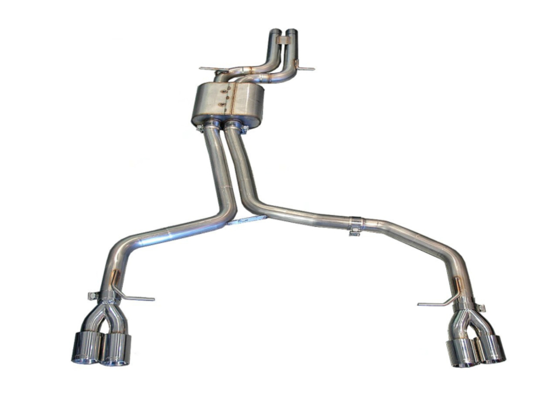 Picture of AWE Tuning Audi B8 / B8.5 S4 3.0T Track Edition Exhaust - Chrome Silver Tips (90mm)