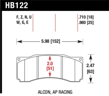 Picture of Hawk Stoptech ST-60 Caliper HP+ Street Brake Pads