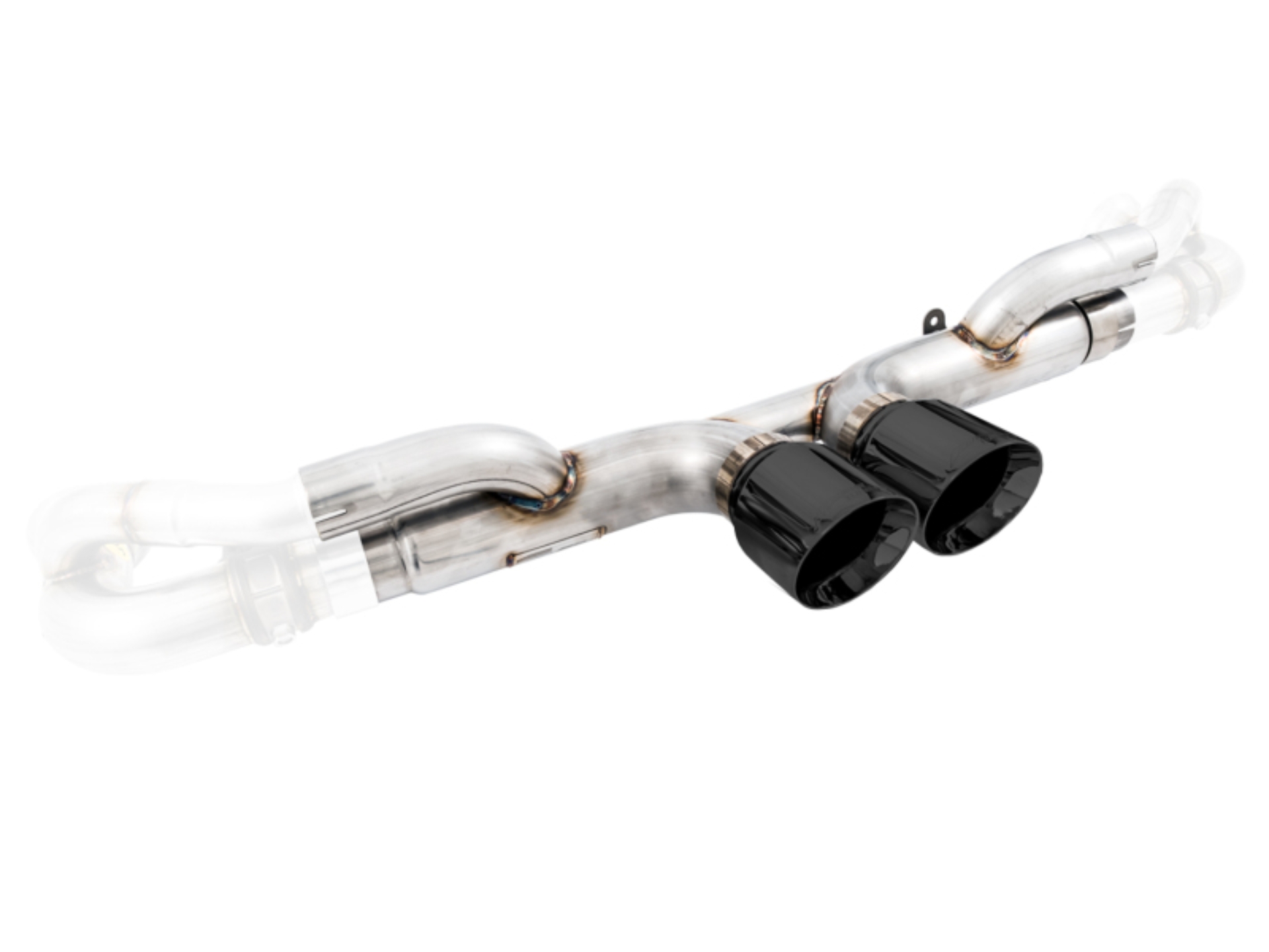 Picture of AWE Tuning Porsche 991 GT3 / RS Center Muffler Delete - Diamond Black Tips