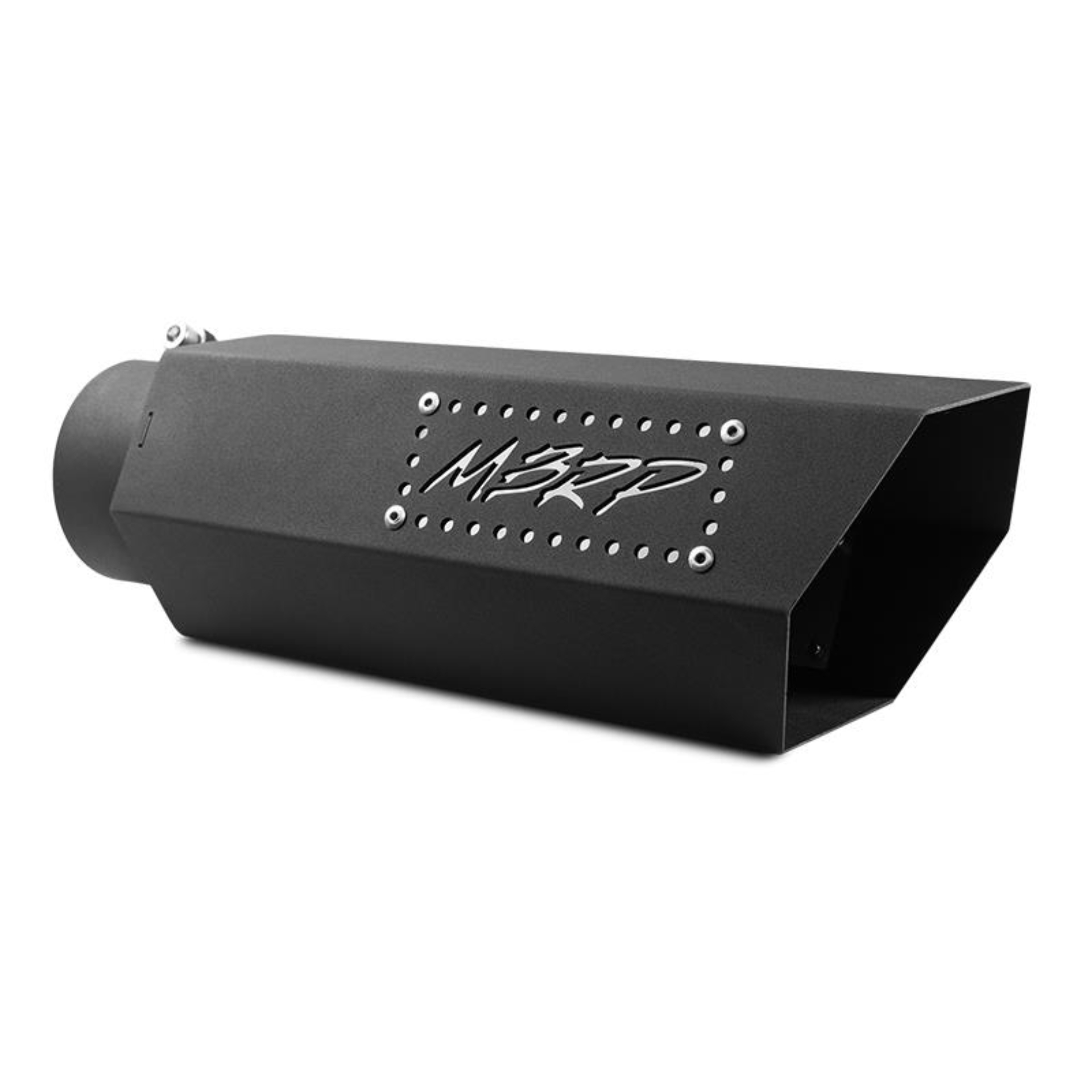 Picture of MBRP Universal Hex Tip 4in Inlet 16in Length w/ Logo - Black Coated