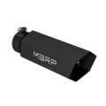 Picture of MBRP Universal Hex Tip 4in Inlet 16in Length w/ Logo - Black Coated
