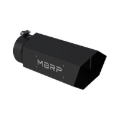 Picture of MBRP Universal Hex Tip 5in Inlet 16in Length w/ Logo - Black Coated