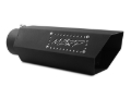 Picture of MBRP Universal Hex Tip 4in Inlet 16in Length w/ Logo - Black Coated