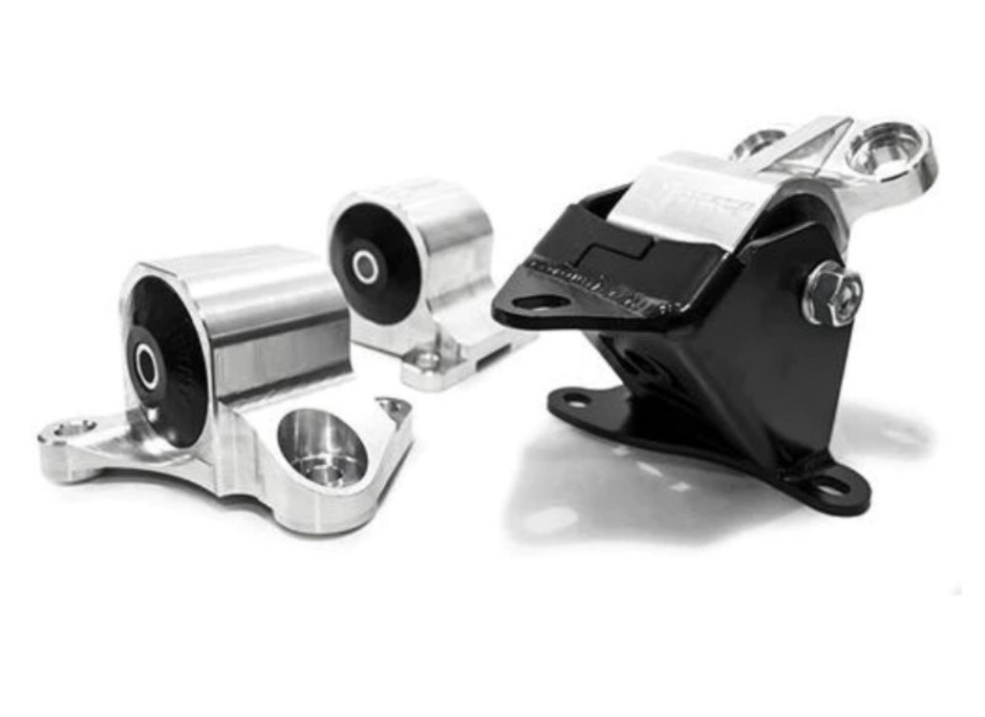 Picture of Innovative 96-00 Civic B/D Series Black Aluminum Mounts Solid Bushings (2 Bolt)