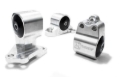 Picture of Innovative 92-95 Civic B/D Series Black Aluminum Mounts Solid Bushings (Auto to Manual Hydro 3 Bolt)