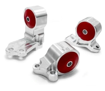 Picture of Innovative 88-91 Civic B-Series Silver Aluminum Mounts Solid Bushings (Cable to Hydro Conversion)