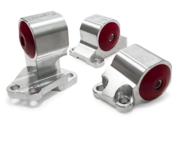 Picture of Innovative 92-95 Civic B/D Series Silver Aluminum Mounts Solid Bushings (Auto to Manual 2 Bolt)