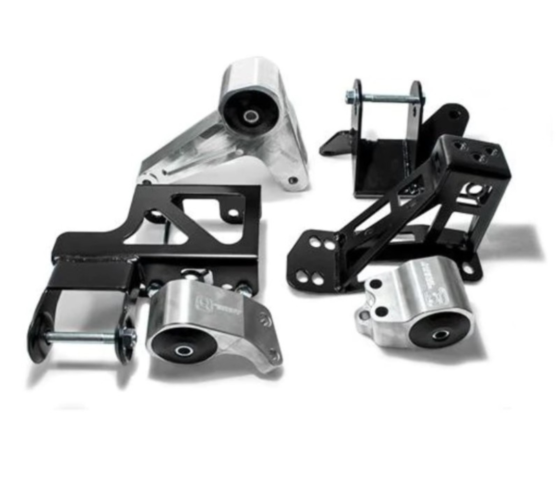 Picture of Innovative 92-95 Civic K-Series Black Aluminum Mounts Solid Bushings (Not K24 Trans)