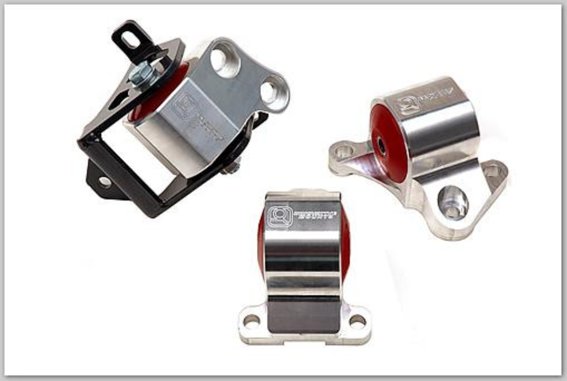 Picture of Innovative 96-00 Civic B/D Series Black Aluminum Mounts 85A Bushings (2 Bolt)