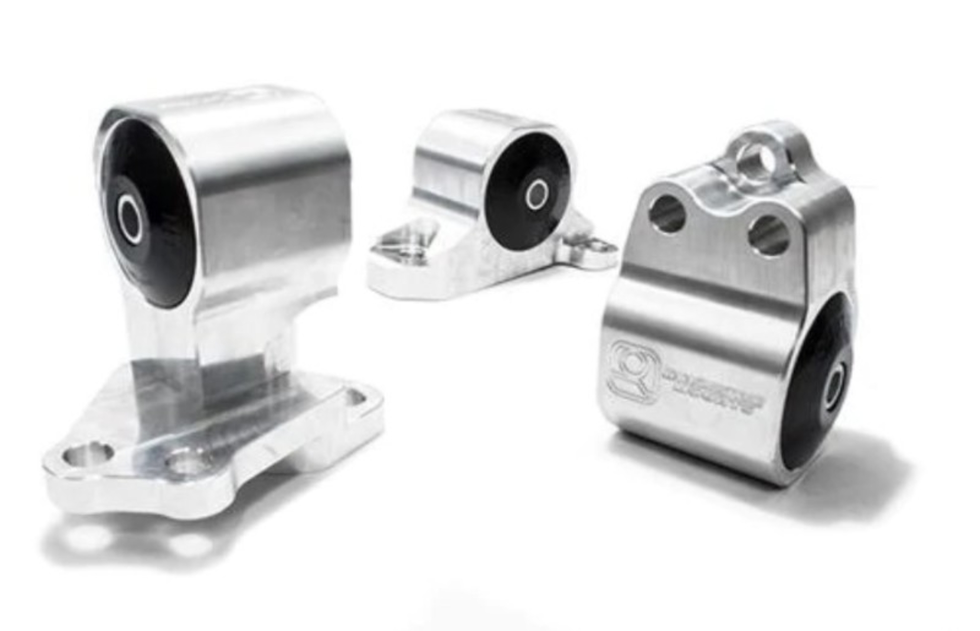 Picture of Innovative 92-95 Civic B/D Series Silver Aluminum Mounts 60A Bushings (Auto to Manual Hydro 3 Bolt)