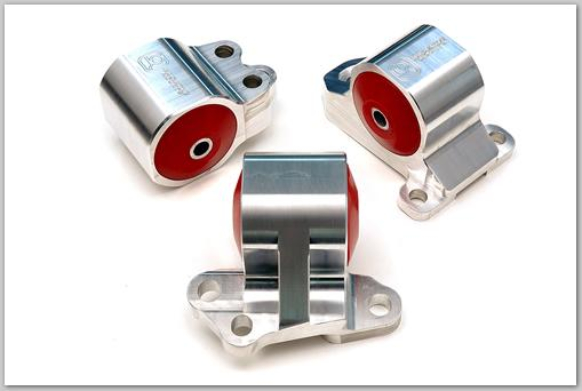 Picture of Innovative 92-95 Civic B/D Series Silver Aluminum Mounts 85A Bushings (3 Bolt)