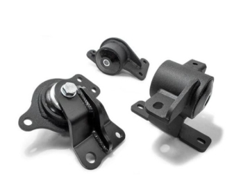 Picture of Innovative 05-08 Honda FIT/JAZZ L-Series Black Steel Mounts 75A Bushings (Auto Trans)