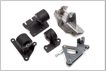 Picture of Innovative 88-91 Civic H-Series Black Steel Mounts 75A Bushings (Manual Hydro Actuator)