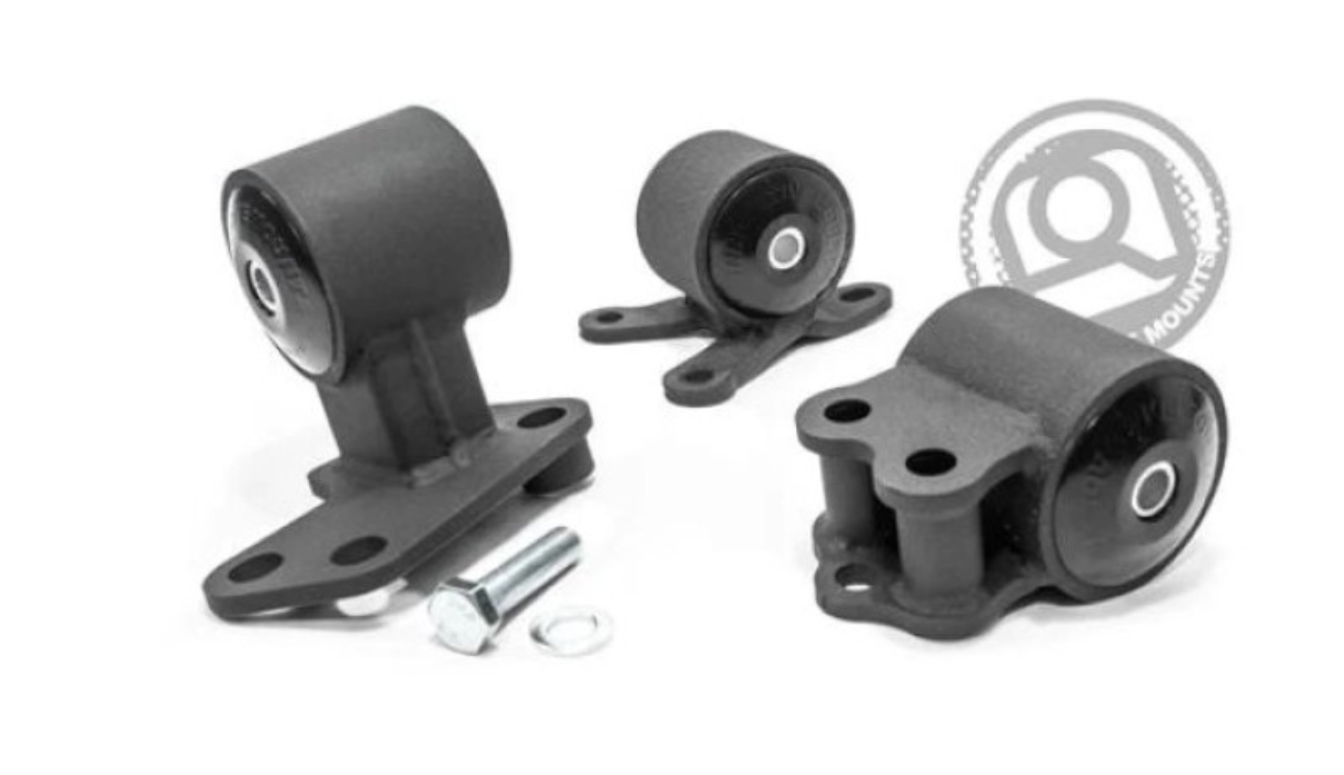 Picture of Innovative 92-95 Civic B/D Series Black Steel Mounts 75A Bushings (Auto to Manual Hydro 3 Bolt)