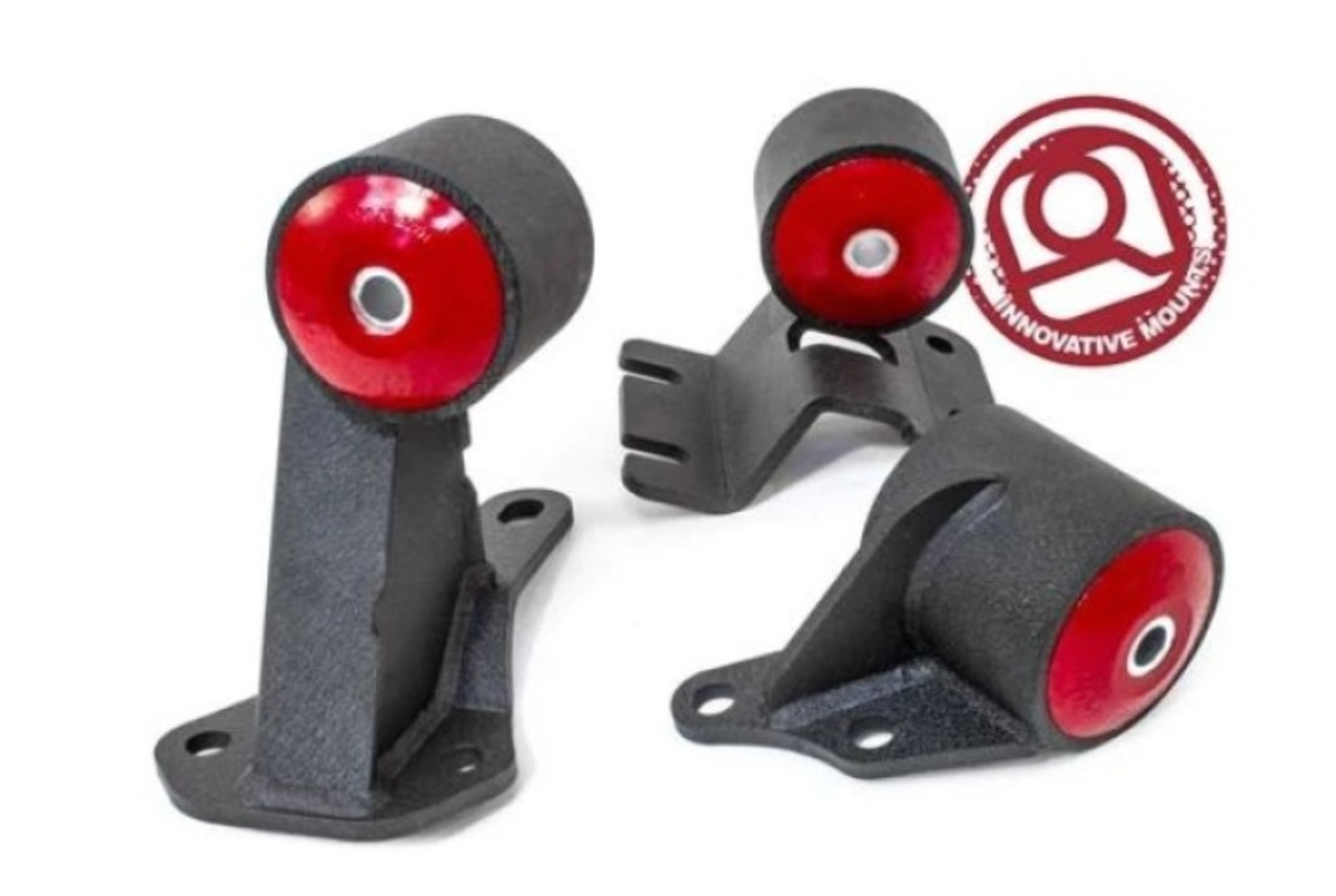 Picture of Innovative 90-93 Integra B-Series Black Steel Mounts 75A Bushings (Auto to Manual Cable)