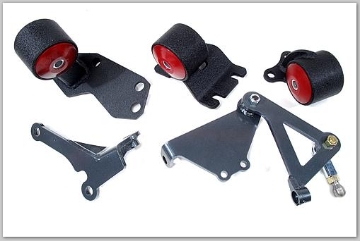 Picture of Innovative 88-91 Civic B-Series Black Steel Mounts 75A Bushings (Cable to Hydro Conversion)