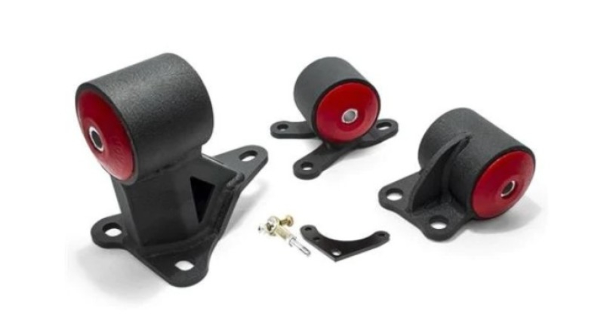 Picture of Innovative 92-95 Civic B/D Series Black Steel Mounts 75A Bushings (Auto to Manual Cable 2 Bolt)