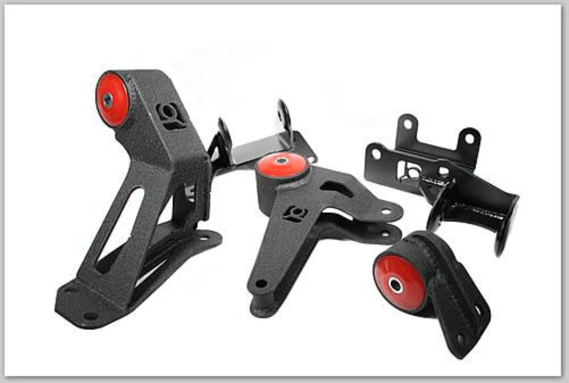 Picture of Innovative 94-01 Integra K-Series Black Steel Mounts 75A Bushings (Not K24 Trans)
