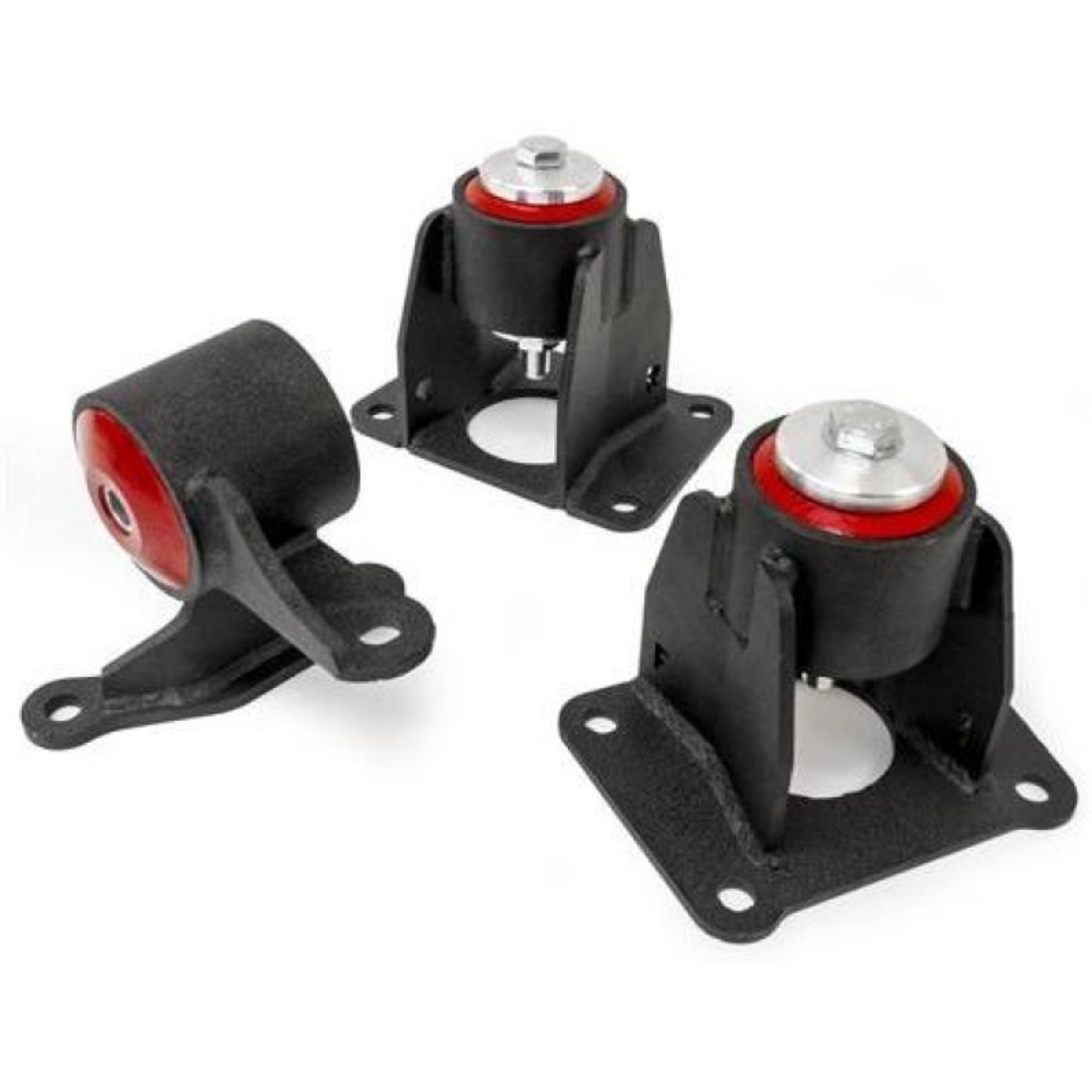Picture of Innovative 98-02 Accord J-Series Black Steel Mounts 85A Bushings (Auto Chassis Auto Trans)
