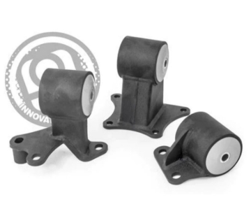 Picture of Innovative 94-97 Accord H/F Series Black Steel Mounts 85A Bushings (Auto to Manual)