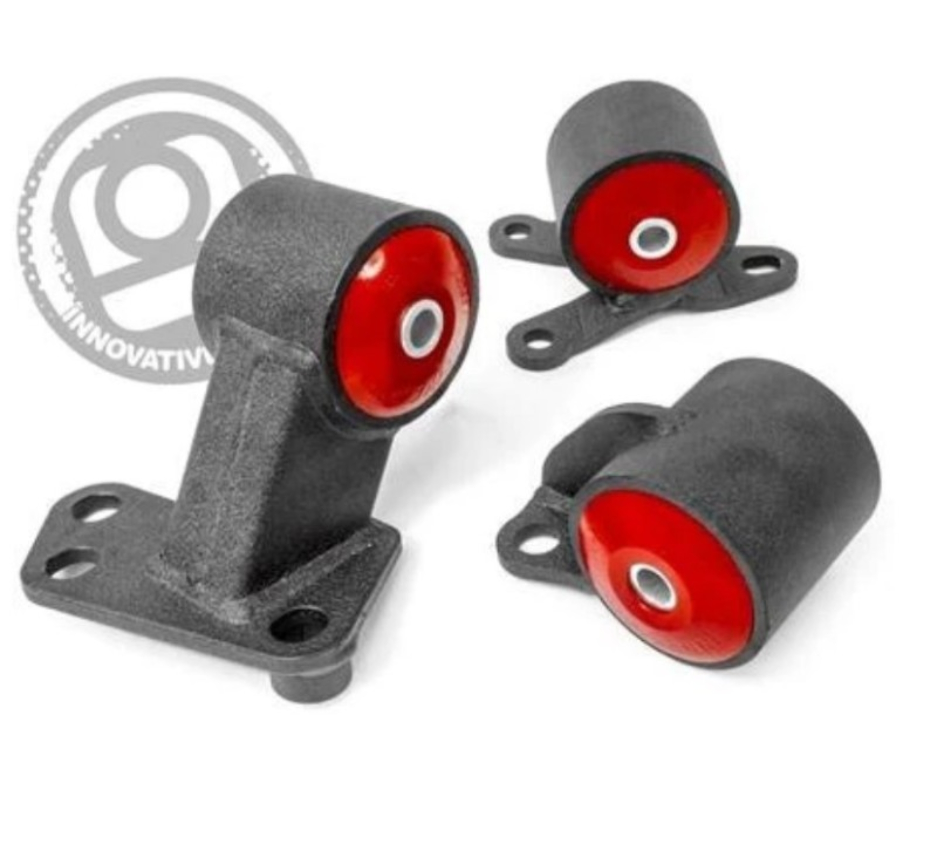 Picture of Innovative 94-01 Integra B-Series Black Steel Mounts 85A Bushings (Auto to Manual Hydro 2 Bolt)