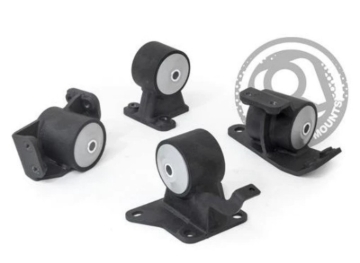 Picture of Innovative 90-99 Toyota MR2 5S/3S Black Steel Mounts 85A Bushings