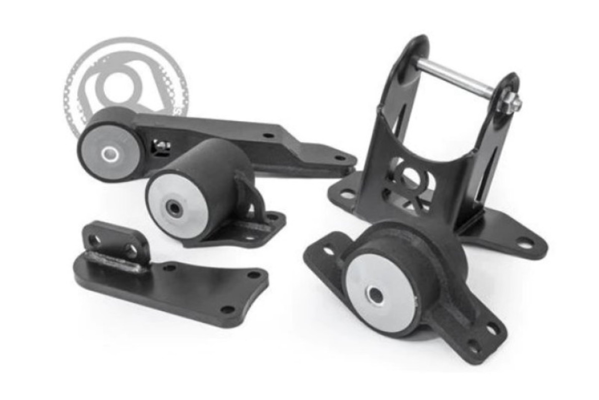 Picture of Innovative 00-07 Honda Insight K-Series Black Steel Mounts 85A Bushings (K20 Engine and Trans)