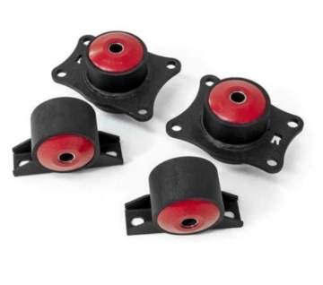 Picture of Innovative 00-09 Honda S2000 F-Series Black Steel Mounts 85A Bushings (Rear Diff Mounts OEM Diff)
