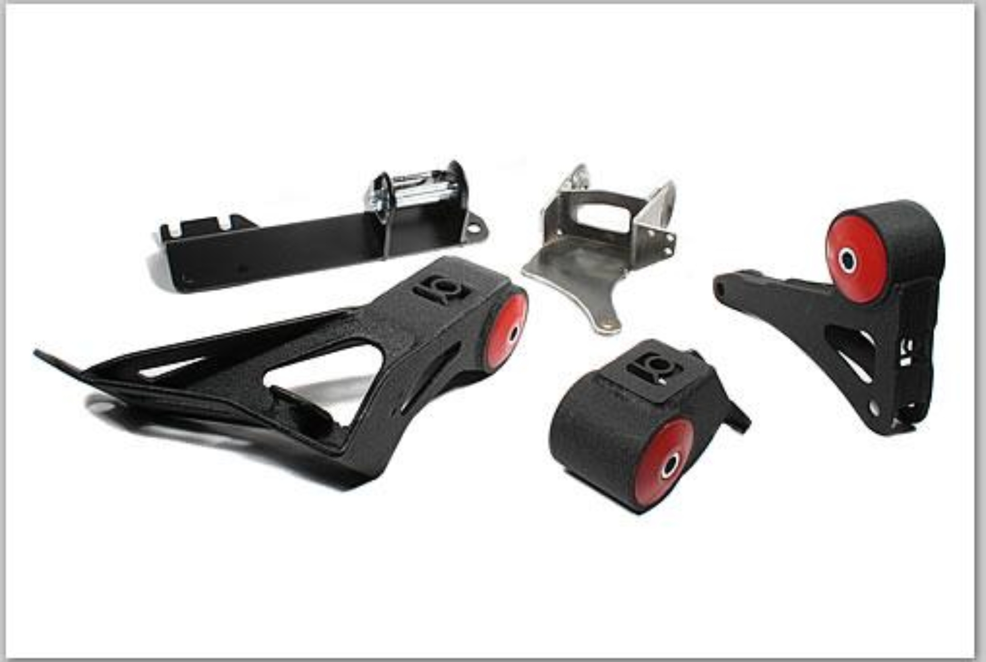 Picture of Innovative 90-93 Integra K-Series Black Steel Mounts 85A Bushings (Not K24 Trans)