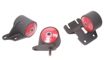 Picture of Innovative 90-93 Integra B-Series Black Steel Mounts 95A Bushings (Auto Trans)