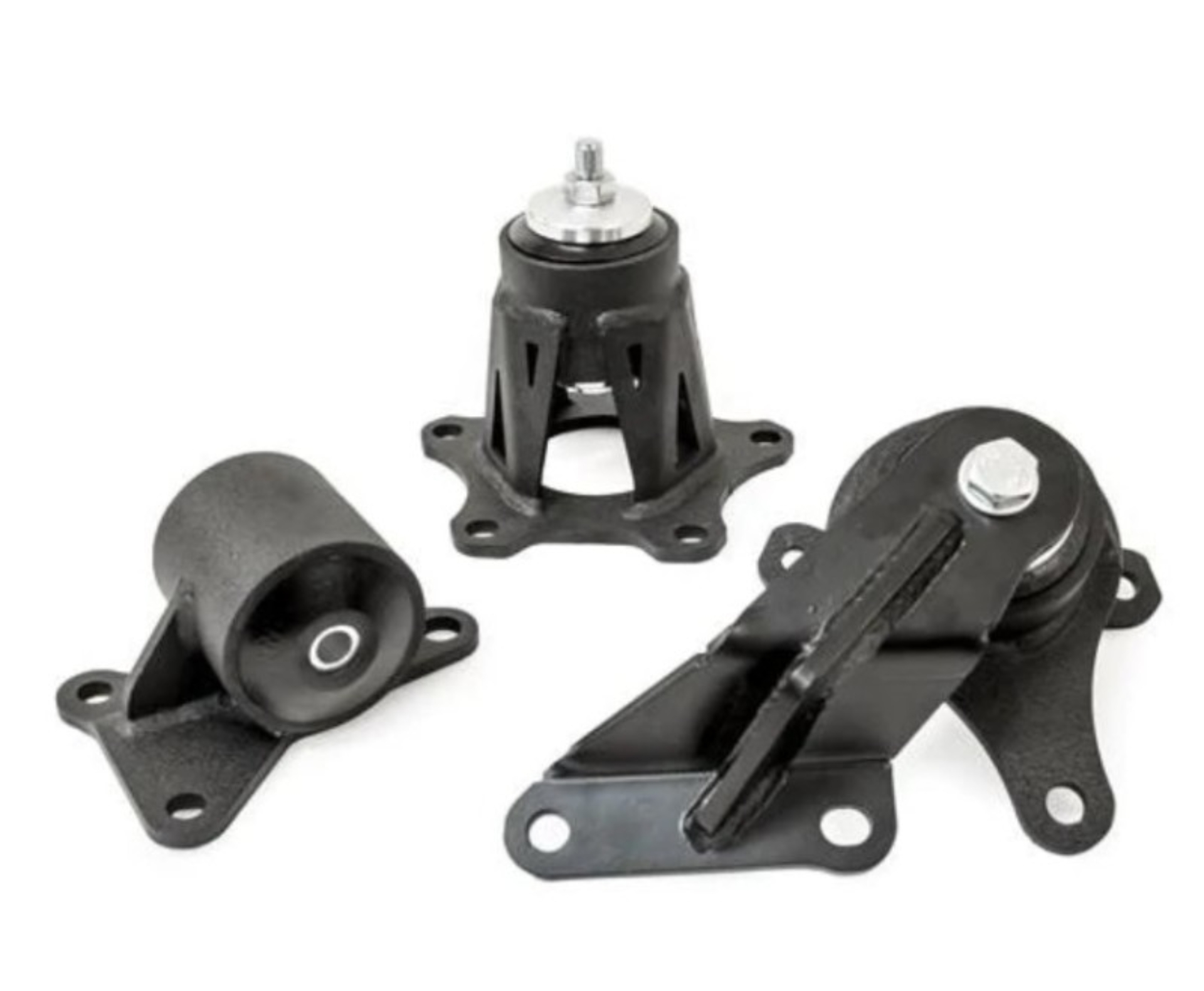 Picture of Innovative 98-02 Accord H-Series Black Steel Mounts 95A Bushings (Auto Chassis Auto Trans)