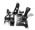 Picture of Innovative 94-01 Integra J-Series Black Steel Mounts 95A Bushings (w/ Alt. Relocation Bracket)