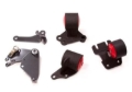 Picture of Innovative 90-93 Integra B-Series Black Steel Mounts 95A Bushings (Cable to Hydro Conversion)