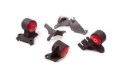 Picture of Innovative 90-93 Integra B-Series Black Steel Mounts 95A Bushings (Cable to Hydro Conversion)