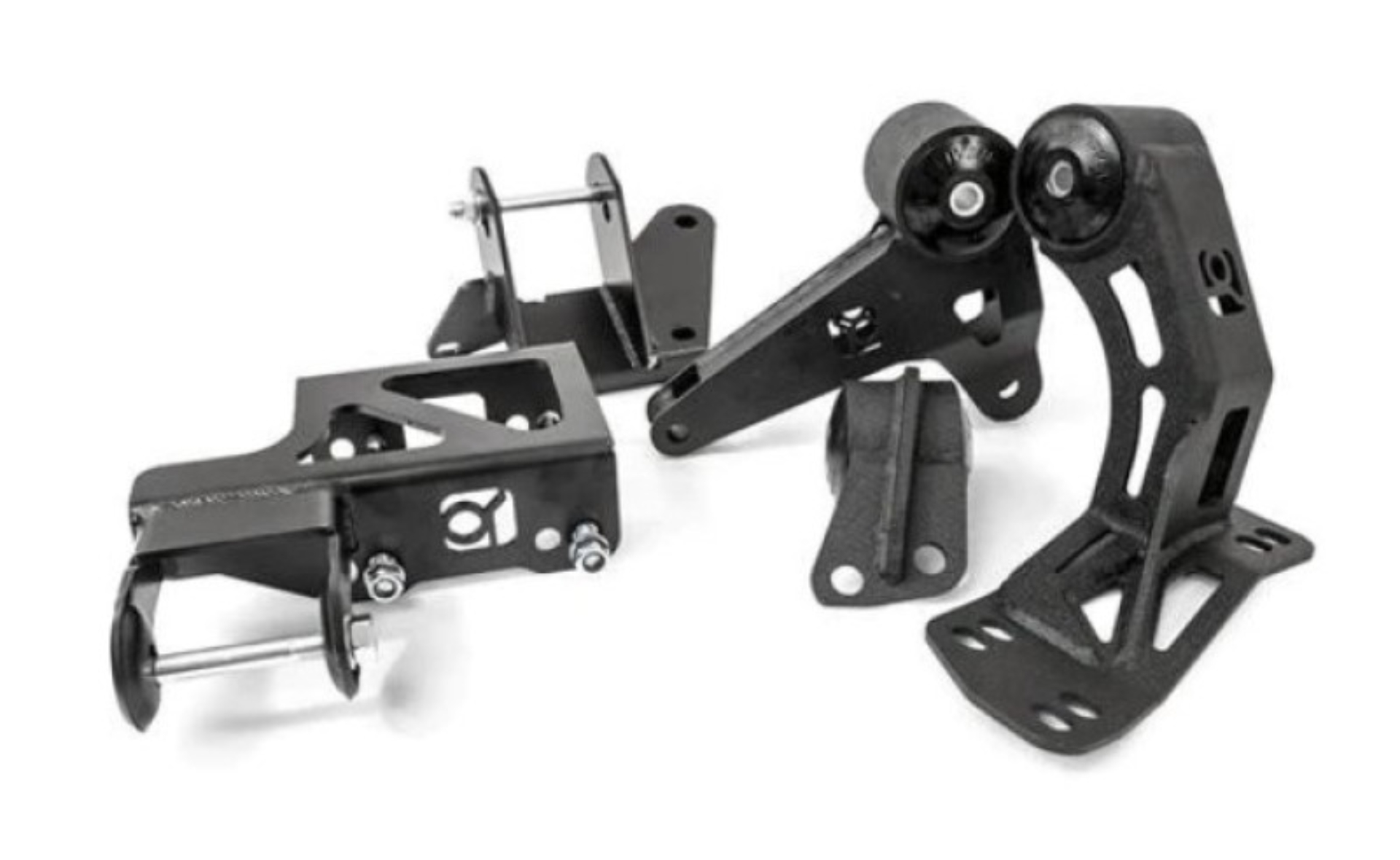 Picture of Innovative 94-01 Integra K-Series Black Steel Mounts 95A Bushings (Not K24 Trans)