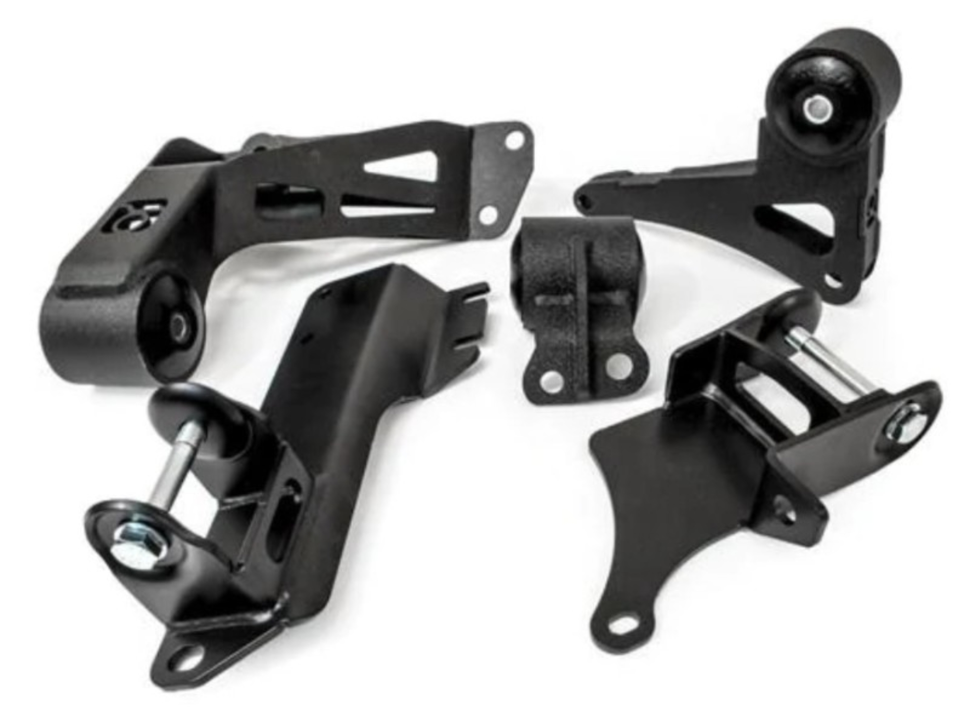 Picture of Innovative 90-93 Integra K-Series Black Steel Mounts 95A Bushings (Not K24 Trans)