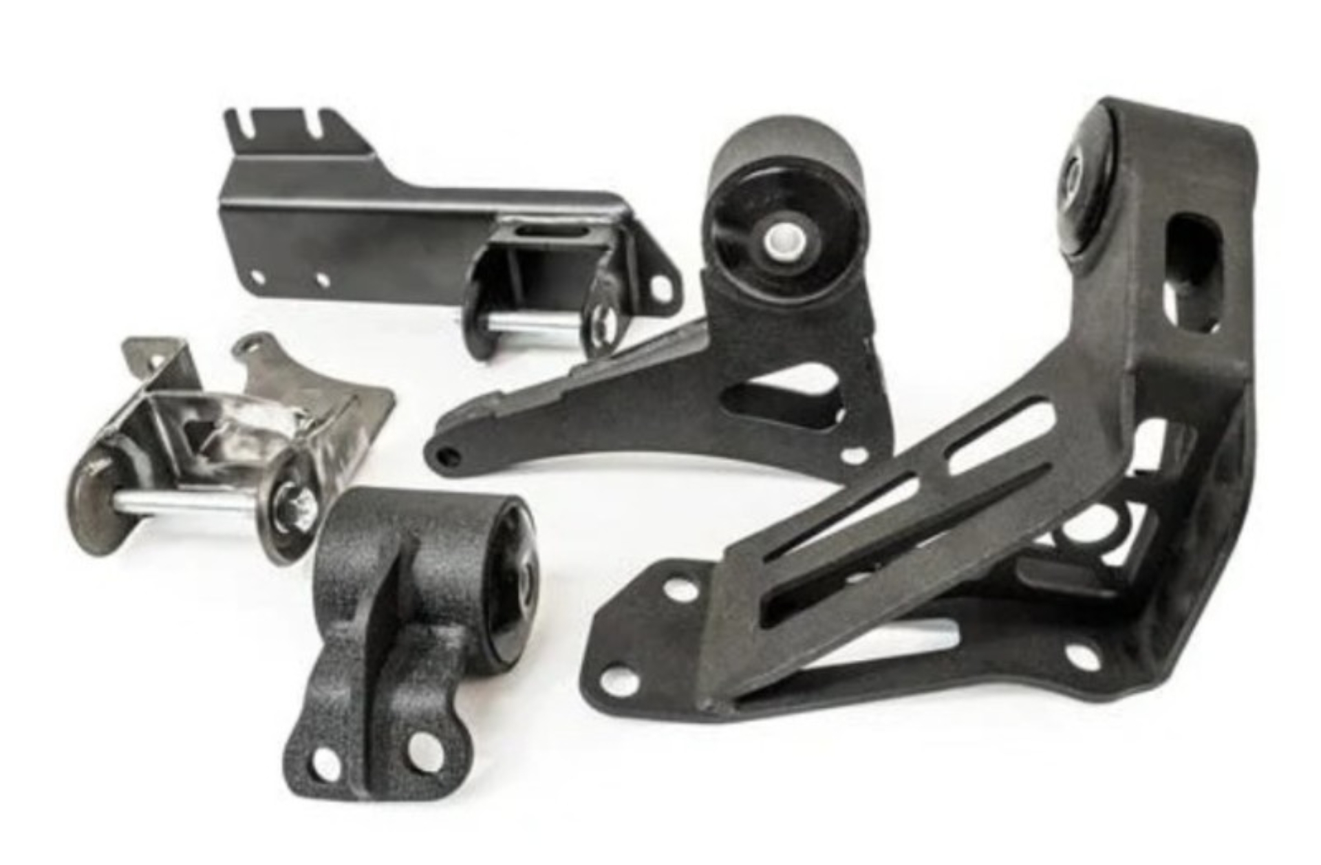 Picture of Innovative 90-93 Integra K-Series Black Steel Mounts 95A Bushings (Not K24 Trans)