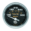 Picture of Autometer Carbon Fiber 52mm 140-300 Deg F Electronic Oil Temperature Gauge