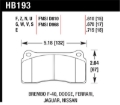 Picture of Hawk 09-11 Nissan GT-R Blue 9012 Race Rear Brake Pads