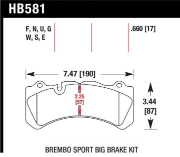 Picture of Hawk 09 Nissan GT-R R35 Brembo Blue 9012 Race Front Brake Pads