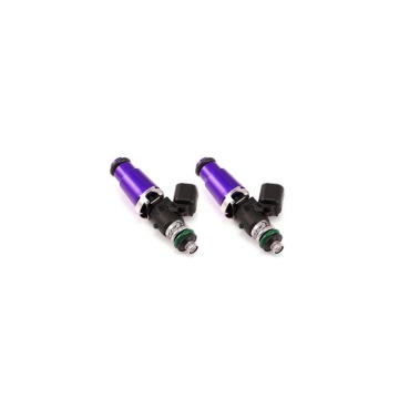 Picture of Injector Dynamics ID1050X Injectors - 60mm Length - 14mm Purple Top - 14mm Lower O-Ring (Set of 2)