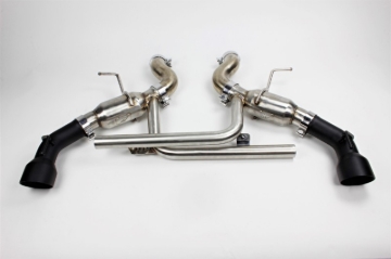Picture of Mishimoto 2016+ Chevrolet Camaro SS Dual-Tip Pro Axle-Back Exhaust w/ Black Tips