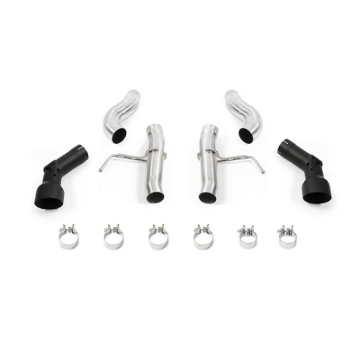Picture of Mishimoto 2016+ Chevrolet Camaro 2.0T Dual-Tip Race Axle-Back Exhaust w/ Black Tips