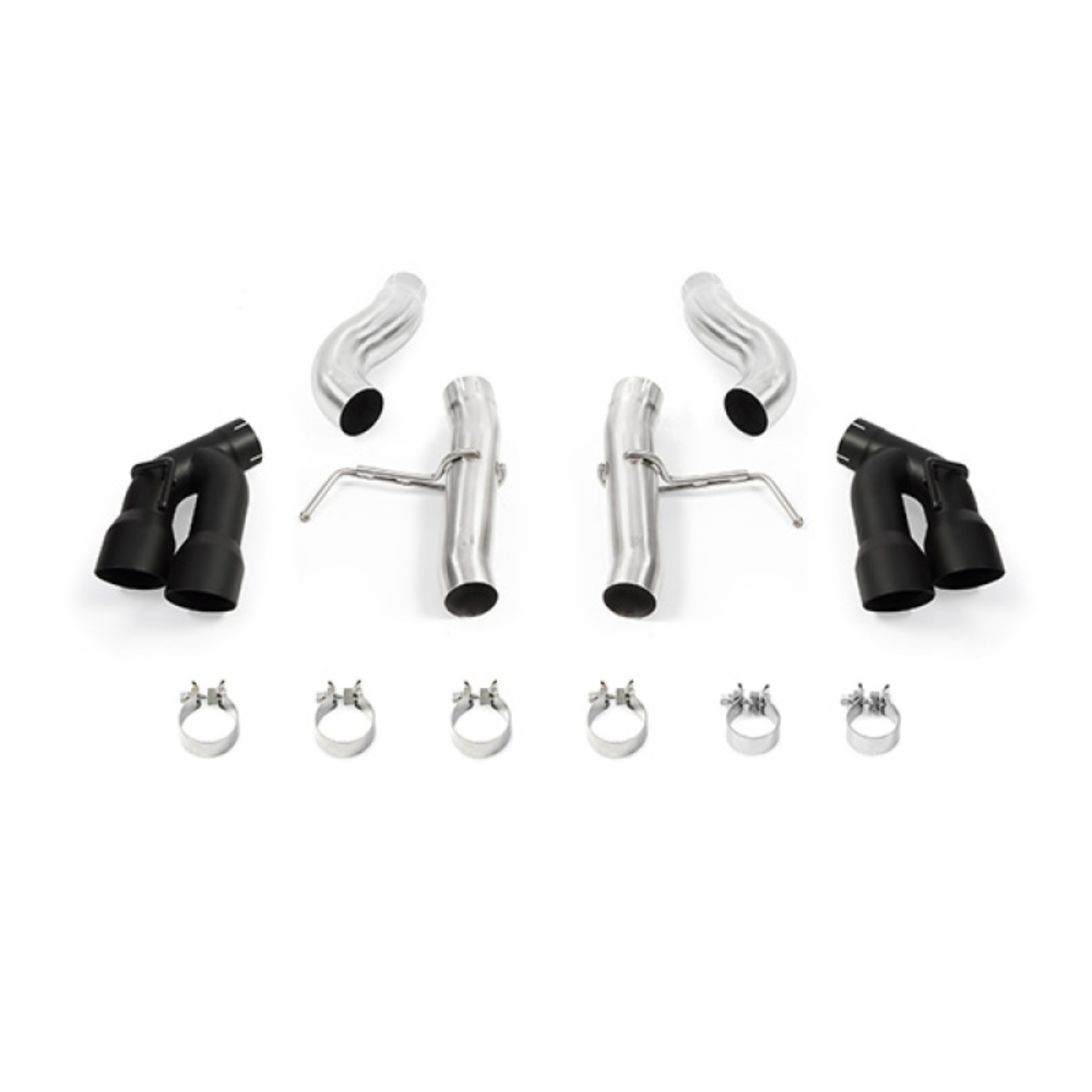 Picture of Mishimoto 2016+ Chevrolet Camaro 2.0T Quad-Tip Race Axle-Back Exhaust w/ Black Tips